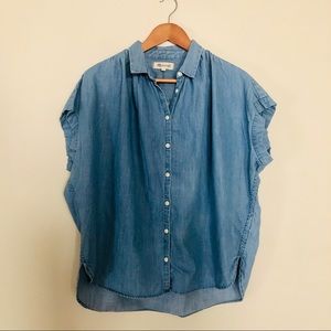 NWOT Madewell Oversized Chambray Button Down Shirt